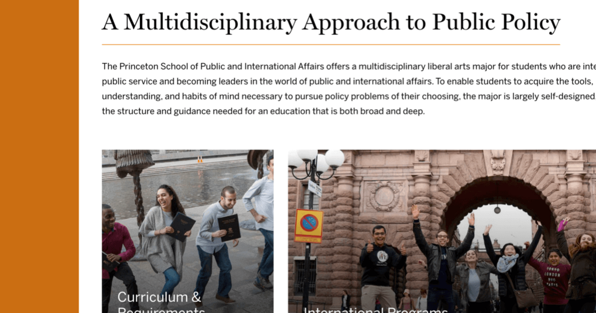 Princeton University School of Public and International Affairs